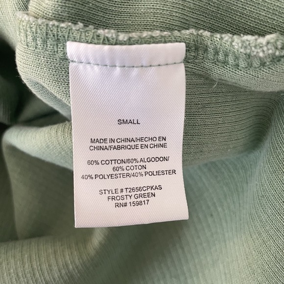 Altar'd State Smiley Face Ribbed Knit Crewneck Frosty Green Sz S Oversized Cozy - Picture 9 of 12